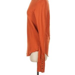 Free People Orange Long Sleeve Top